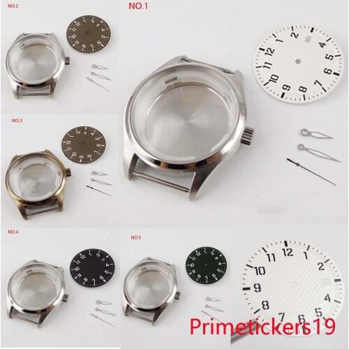 40mm stainless steel sapphire glass watch case+sterile watch dial+watch hand fit NH35 automatic movement