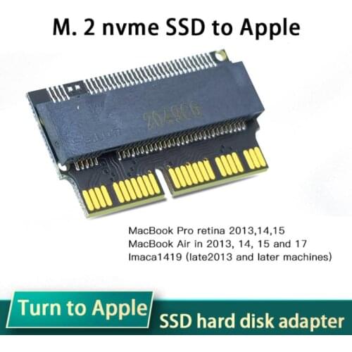 M.2 NVME To MacbookPro AIR Apple SSD Solid State Drive Adapter In 2013-2017 NVMe SSD Transfer To IOS Notebook Adapter Card