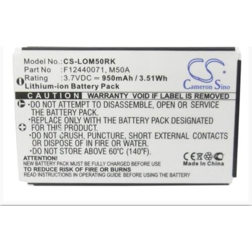 Cameron Sino 950mAh battery for LOGITECH diNovo Edge DiNovo Mini Y-RAY81 190304-2004 F12440071 M50A Keyboard Battery