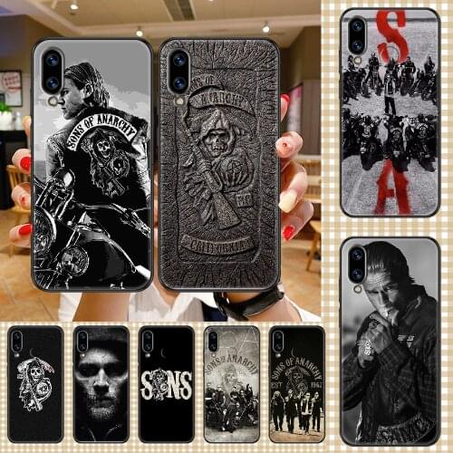 TV Sons of Anarchy Phone case For Huawei Honor 6 7 8 9 10 10i 20 A C X Lite Pro Play black soft prime luxury cell cover silicone
