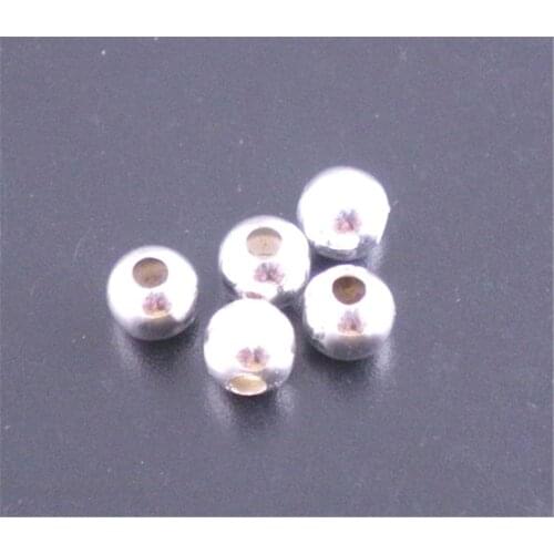 DoreenBeads 500PCs Silver color Smooth Ball Spacers Beads 4mm in Dia. (B01635), yiwu