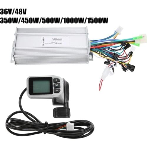 Electric Scooter Controller 36/48V 450/500/1000/1500W 124DX Brushless Motor Controller Box Meter LCD E-Scooter Controller Set