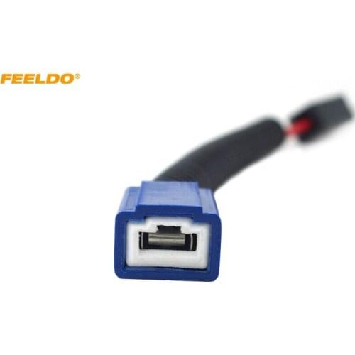 FEELDO 1pcs H1 Ceramic Socket Heavy Duty Ceramic Wiring Harness H1 Light Bulb Connector Adapter For Headlights #CA5491