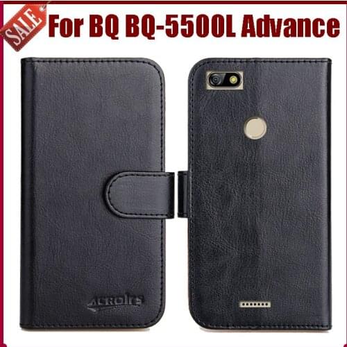 Hot Sale! BQ BQ-5500L Advance Case New Arrival 6 Colors High Quality Flip Leather Protective Cover Phone Bag