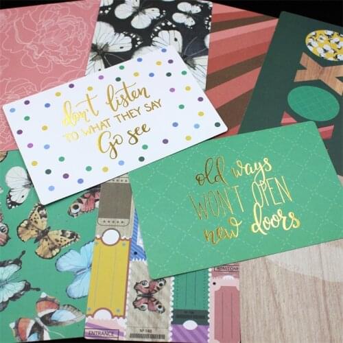 KSCRAFT 10Pcs 4'' * 6'' Double-side Printed Colorful Paper Cards for Scrapbooking DIY Projects/Photo Album/Card Making Crafts