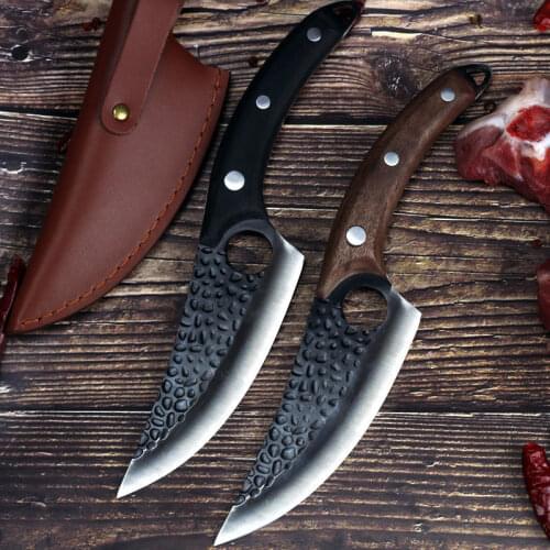 Sale Handmade Boning Kitchen Knife 5Cr15Mov Stainless Steel Fishing Filleting Knives Set Outdoor Serbian Cooking Butcher Tools