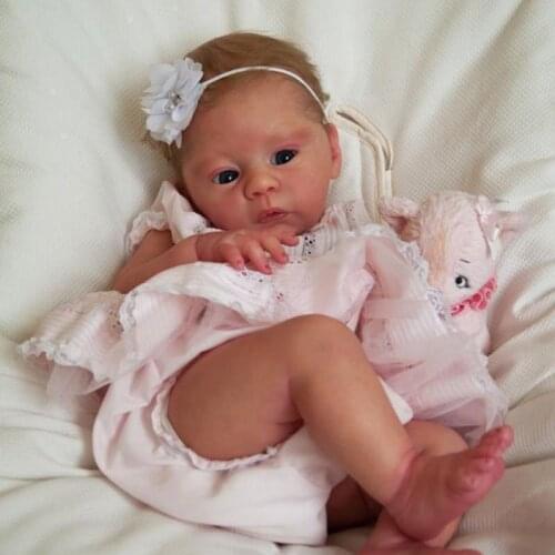Reborn Baby Doll 20 Inches Lifelike Newborn Baby Vinyl Unpainted Unfinished Doll Parts DIY Blank Doll Kit