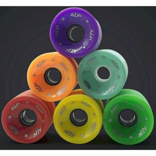 80A Frosted Big Wheel Slide Pulley Multi Color Pouring Wheel Long Board Wheels 70x51mm Skateboard Wheels PU Skateboard Accessori