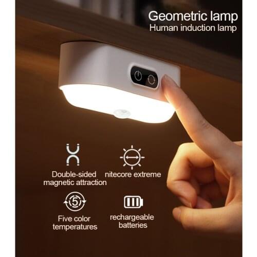 Study Desk Lamp Hanging Magnetic LED Table Lamp Chargeable Stepless Dimming Cabinet Light Night Light For Closet Wardrobe