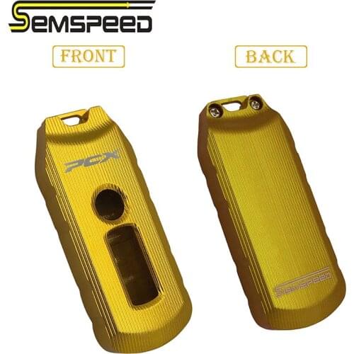 Latest For Honda PCX 150 PCX 160 2021 SEMSPEED CNC 3D Remote Control Motorcycle Key Case Cover Keychain Key Shell