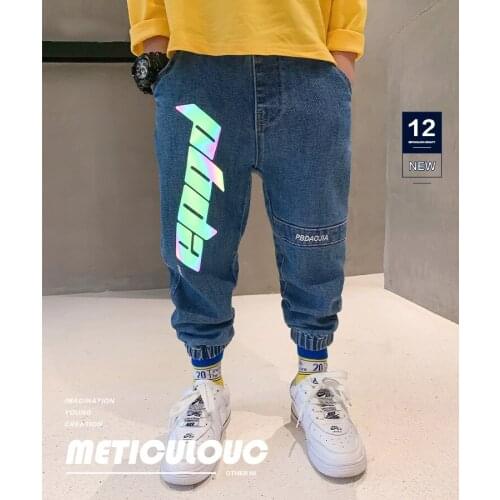 New Kids Pants Girls Toddler Boys Jeans Trousers Children Jeans for Boys Jeans Kids Boy Casual Denim Pants Kids Clothing 4-14Y