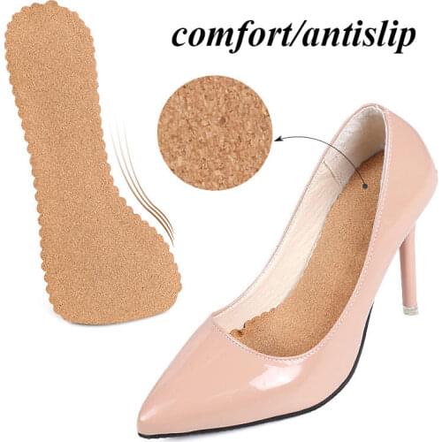 1 Pair Anti-Slip Insole High Heel Insoles Sandals Non-Slip Mat Wear-Resistant Shock-Absorbing Insole Comfort Shoes Inserts Pad
