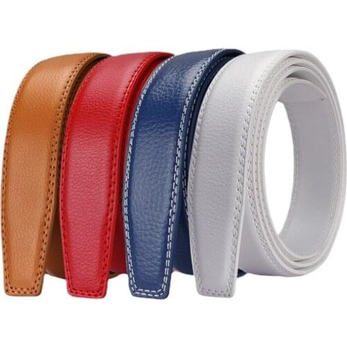 New Luxury Brand Belts for Men High Quality Male Strap Genuine Leather Waistband Ceinture Homme,No Buckle 3.1cm Luxury Belt