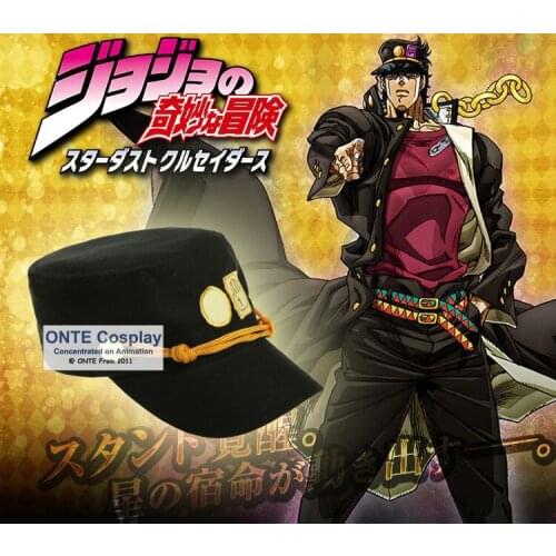 ONTE JOJOS BIZARRE ADVENTURE Cosplay Comics Kujo Jotaro Hat Lovely sunshade Cap Dropshipping