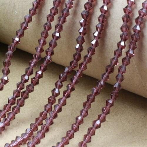 Loose 3MM-8MM Lt Amethyst Color Faceted Bicone Glass Crystal Beads DIY Hand Craft Beads For Clothing&Garment Art Decoration