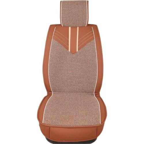 Machine washable Imitation linen leather heat resistant car seat covers
