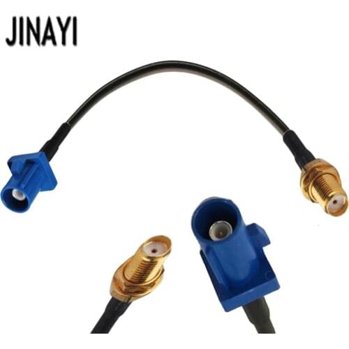 10pcs Fakra C male to SMA Female GPS Antenna Extension Cable RG174 50ohm 10cm 15cm 20cm 30cm 50cm 1/2/3m