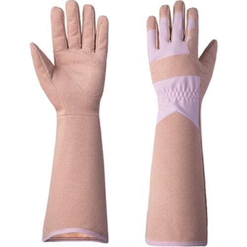 Gardening Gardening Gloves with Long Sleeve Wrist Protective Garden Flower Pruning Labor Insurance Gloves
