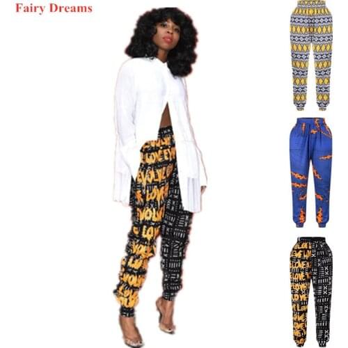 Women African Pant Ladies Traditional African Clothing Dashiki Ankara Trousers Batik African Clothes Fairy Dreams