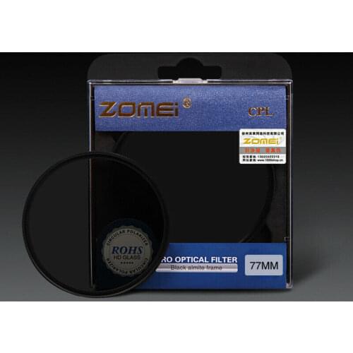 ZOMEI 52/58/62/67/72/77/82mm CPL Polarizer Circular Polarizing Filter For Sony Canon Nikon DSLR Camera Top Lens Filter