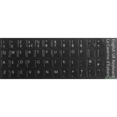 1000pcs/lot English Customized Keyboard Stickers For laptop desktop keyboards Stickers 11.6 12 13.3 14 15.4 17.3 inch keyboard