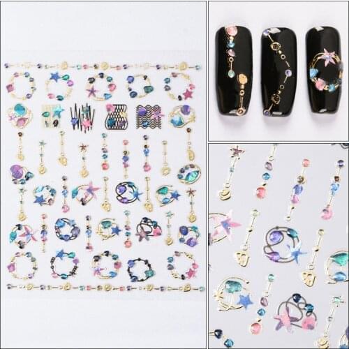 3D Acrylic Engraved flower Nail Sticker Embossed lace Flower cute cat Water Decals Empaistic Nail Water Slide Decals