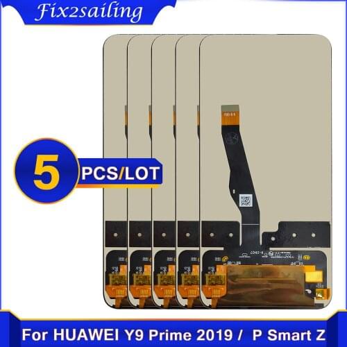 5pcs 6.59''Original LCD For Huawei P Smart Z LCD STK-LX1 LCD Display Touch Screen Digitizer For huawei Y9 Prime 2019 LCD