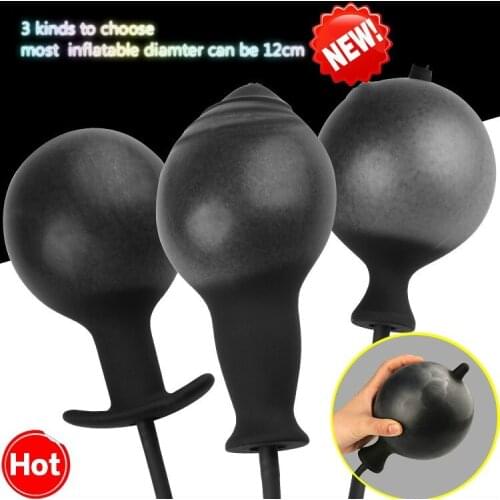 Anal Plug Silicone Inflate Anal Butt Expandable Butt Plug sex toy for couple adult sex toys adult games anal toy sex toy