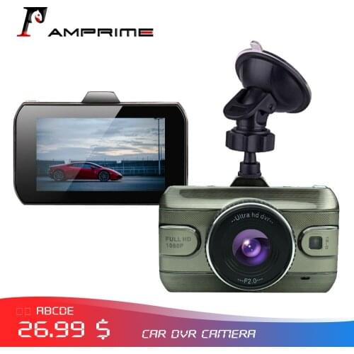 AMPrime Car DVR Camera Dashcam FHD 1080P Video Registrator Recorder G-sensor Loop Recording Night Vision Dash Cam Video Recorder