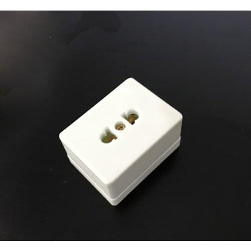 Bakelite Wall Mounted Socket Dual Use Two Pole Outlet Two Flat Feet Hole for Mobile Power Socket Battery Car Charging