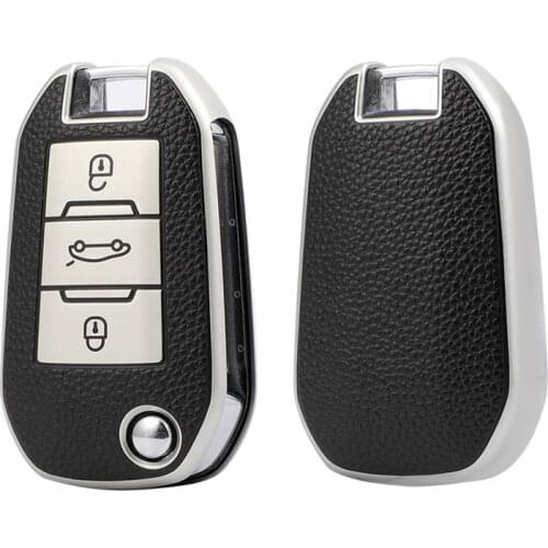 Car Remote Key Case Cover For Peugeot 208 308 408 508 307 2008 3008 4008 Citroen 3 Button Protect Shell Holder Accessories