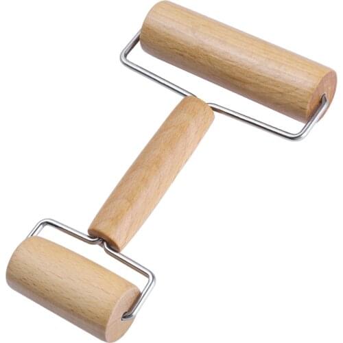 Healifty T Shaped Wooden Rolling Pin Cake Dough Roller for Pasta Cookies Pizza Kitchen Cooking Baking Tools Accessories