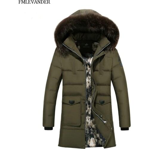 FMLEVANDER Men's Long Parkas