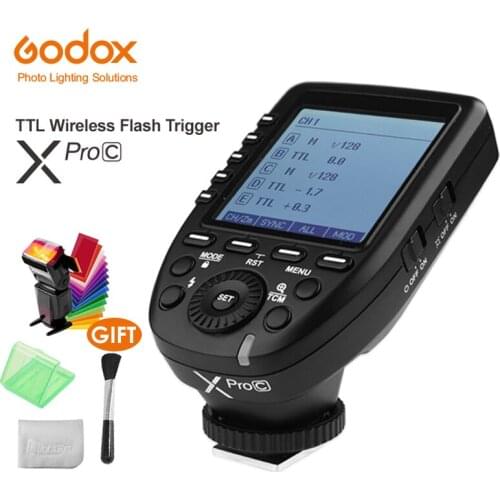 Godox XPro-C Flash Trigger Transmitter with E-TTL II 2.4G Wireless X System HSS 1/8000s LCD Screen for Canon DSLR Camera