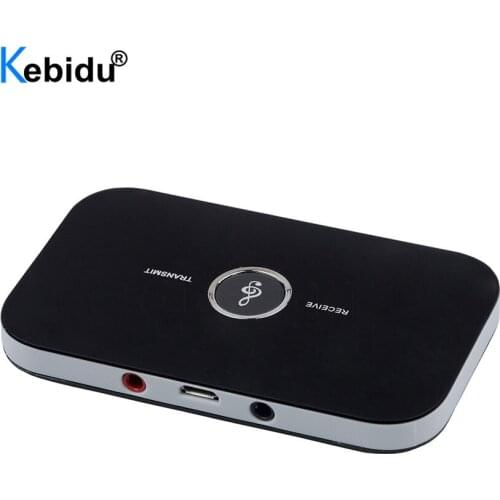 Kebidu 2 in 1 Bluetooth 4.1 Audio Transmitter Receiver Adapter USB Wireless A2DP B6 3.5mm AUX Stereo portable