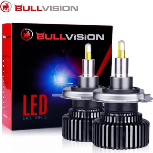 Bullvision 2Pcs H7 LED H1 20000LM 70W 360 Lamp H11 9012(HIR2) led projector HB3 H8 H9 9006 HB4 2 years warranty 12V CSP Blub