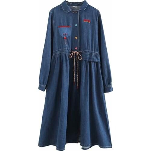 Merry Pretty Fashion Denim Dresses