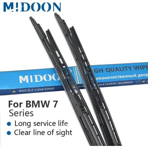 MIDOON Wiper Blades for BMW 7 Series E65 E66 E67 E68 F01 F02 F03 F04 730i 735i 740i 745i 750i 760i 730d 740d 745d 730i/Li
