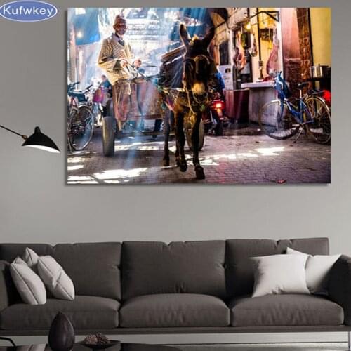 5d Diy Diamond Painting Busy city street,Square Diamond Rhinestones Cross Stitch Kit Diamond Embroidery Mosaic Needlework