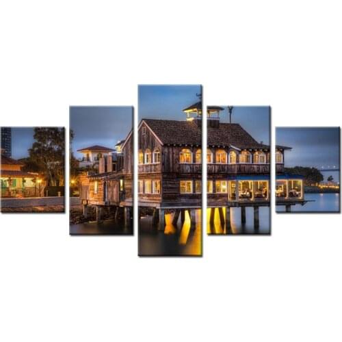 Canvas Painting Wall Art Abstract Decorative Modular Frameworks 5 Panels House For Living Room Bedroom Printed