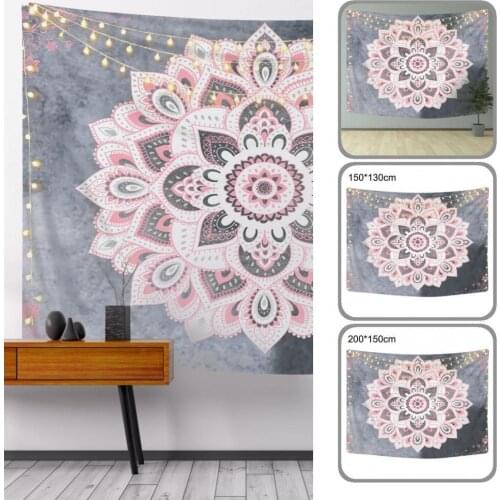 Wrinkle-free Polyester Bohemian Mandala Spiritual Hanging Blanket for Livingroom