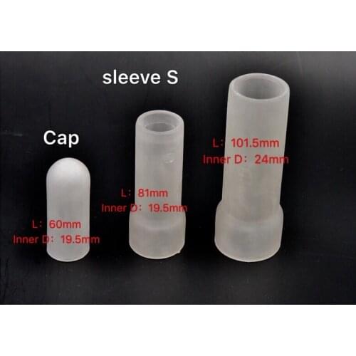 New S/M/L / Vacuum Cup Extender Silicone Penis Sleeves Clamping Kit for Penis Enlargement/ Extender/stretcher Replacement Rubber