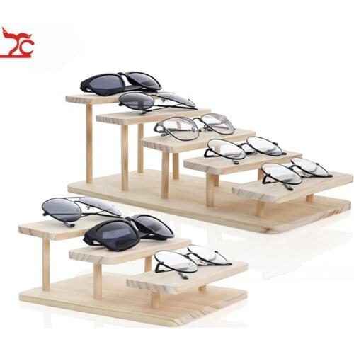 New Fashion Nature Solid Wood Glasses Display Holder Jewelry Display Stand Home Display Doll Display Shelf