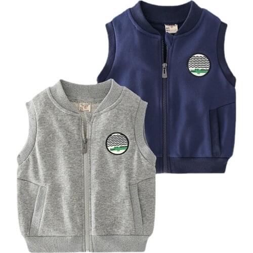 2021 New Arrival Clothes Childrens Clothing Baby Casual Vests Autumn Kids Fashion Waistcoats Solid Color Boys Outfits Ropa Bebe