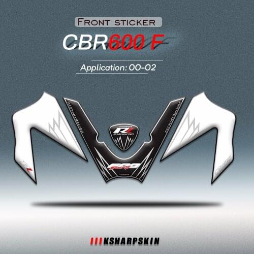 New 3D Gel Motorcycle Front Fairing Sticker Protector Number Board Moto Engine Vehicle decals For Honda CBR600F Sport cbr 600 f
