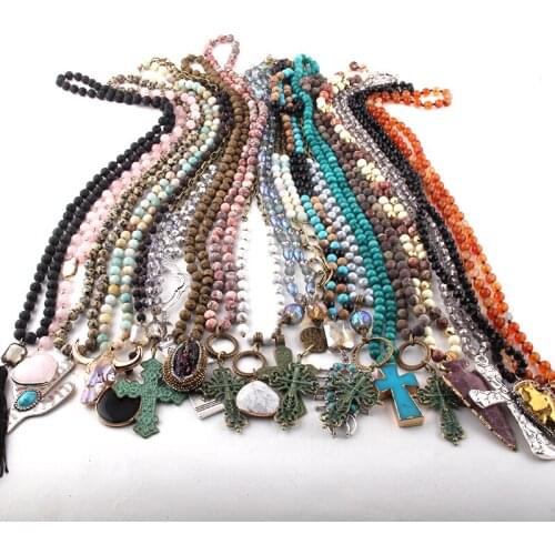 Wholesale 20pc Mix Color Fashion Necklace Handmade Women Jewelry