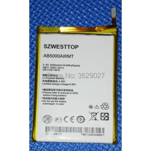 SZWESTTOP original AB5000AWMT battery For philips V787 V526 V377 cellphone Batterie for XENIUM CTV787 CTV526 CTV377 smart phone