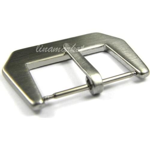 ZLIMSN 22mm PURE Solid Stainless Steel Watchbands Silver Brushed Watch Band Buckles Strap Clasp K42