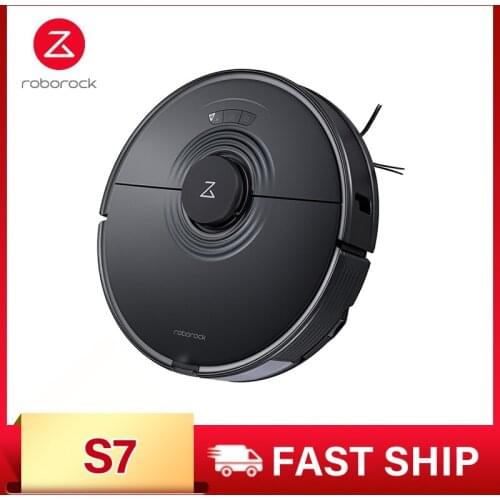 Roborock S7 Robot Vacuum Cleaner, Sonic Mopping Ultrasonic Carpet Clean,Dust Sterilize APP WIFI 2021 Laser Navigation