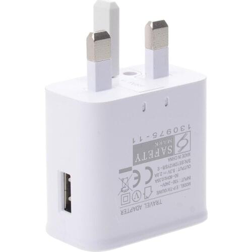 UK Plug 5V 2A AC EP-TA10UWE Single USB Port Smart Phone Wall Charger for Samsung Galaxy NOTE4/S6/S7 good quality 50pcs/lot